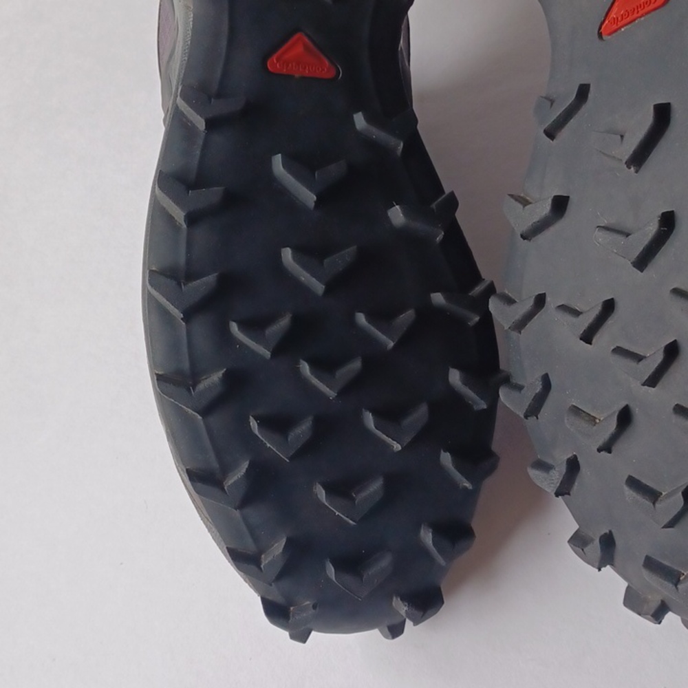Salomon Speedcross 4 Trail Running Shoes Hiking SZ 10.5 Gray Black Outdoor - Picture 14 of 16
